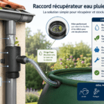 Raccord récupérateur eau pluie gouttière