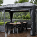 Comment protéger une tonnelle du vent et de la pluie ?